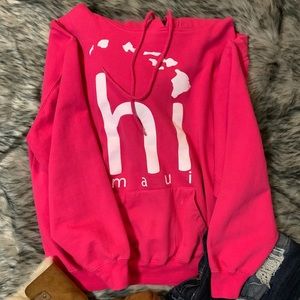 Pacific and Company hot pink sweat shirt